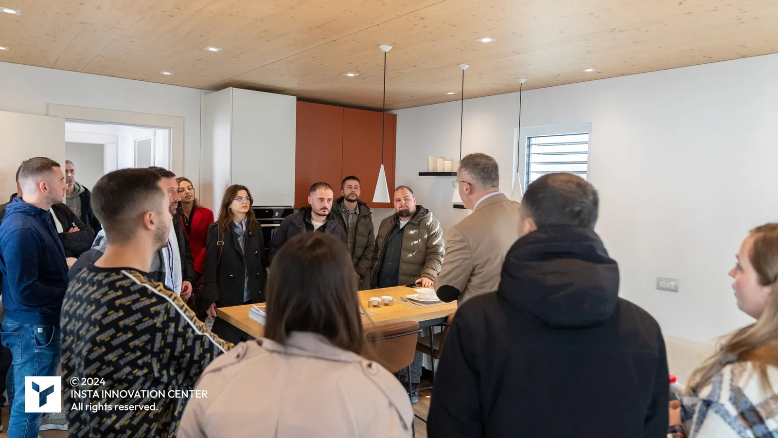 International study-visit participants exploring the Center